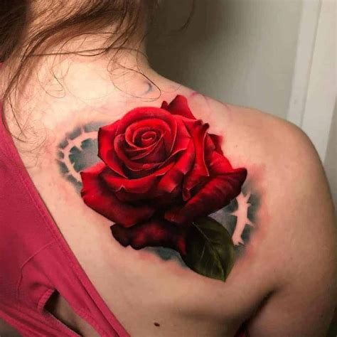 Detailed black and grey rose tattoo