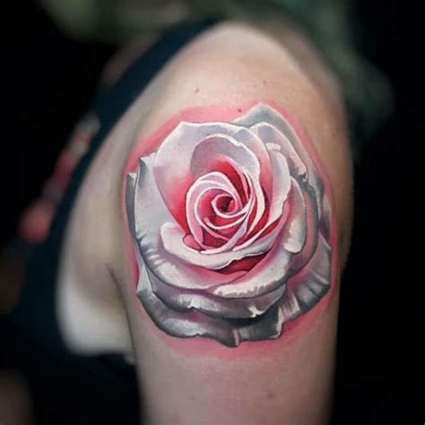 Classic red rose tattoo meaning and symbolism