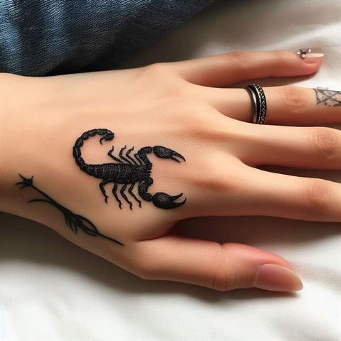 Scorpion Hand Tattoo 1
