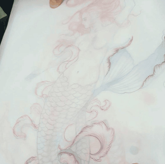 the final design for my mermaid tattoo