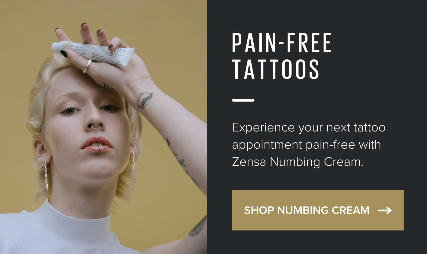 Zensa Numbing Cream banner