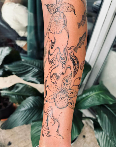 Abstract Pattern Tattoo Sleeve Filler Ideas