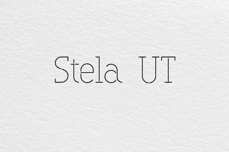 Stela UT font example