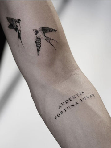 Bird Tattoo: Simple Forearm Tattoos for Men