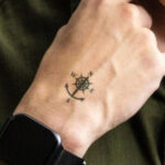 Anchor Simple Hand Tattoos for Men