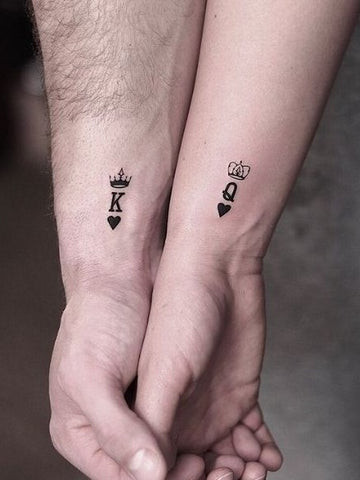 Couple Simple Tattoo for Men Wrist: Matching Wrist Tattoos