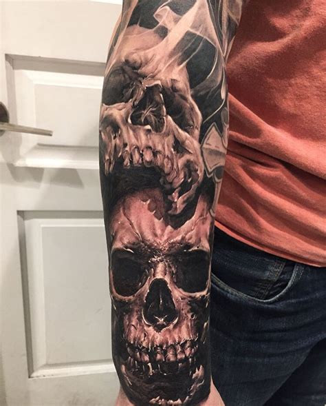 Skull Sleeve Tattoo