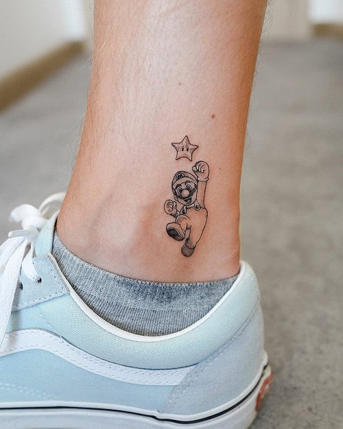 Classic Small Ankle Tattoo Design