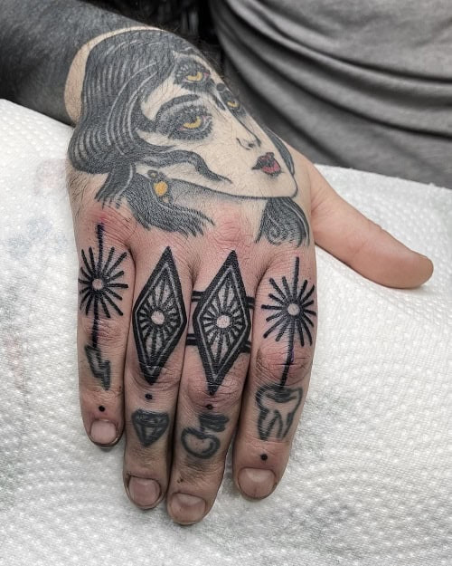 Minimalist Small Finger Tattoo Design