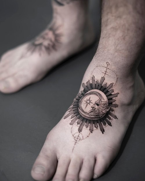 Understated Small Foot Tattoo Design