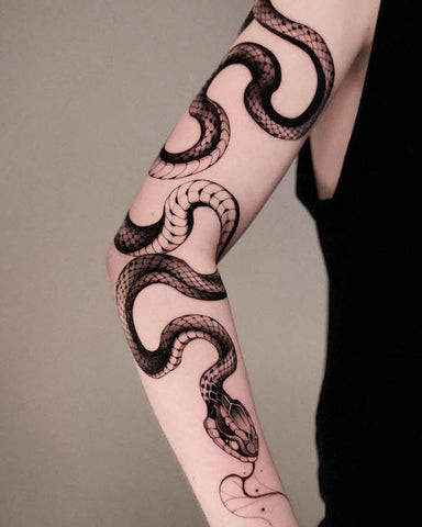 Snake Sleeve Tattoo