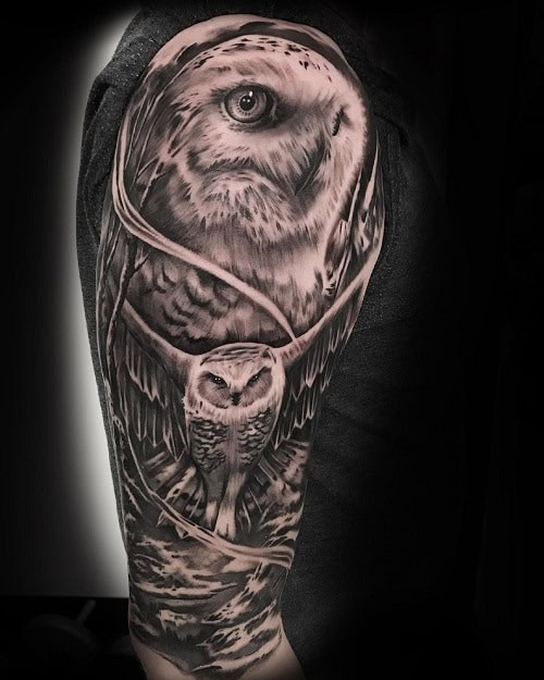 Snowy Owl Tattoo