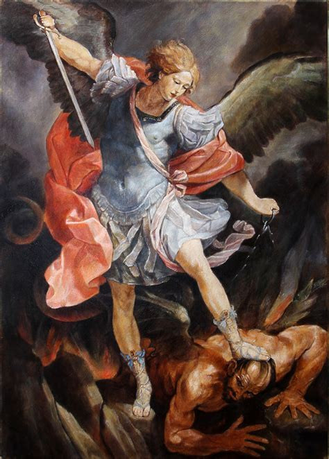 Artistic depiction of St. Michael Archangel in various styles.