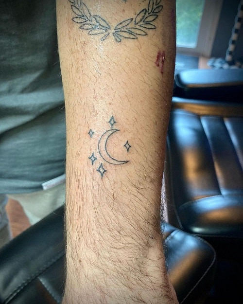 Star and Moon Tattoo