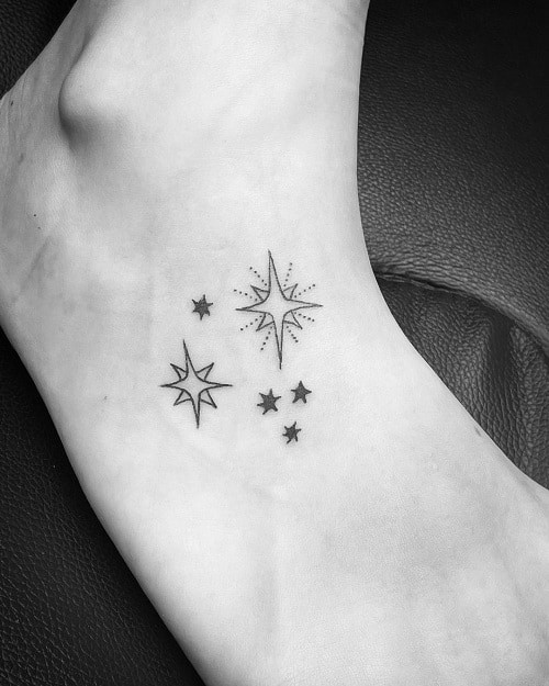 Star Tattoo on Foot