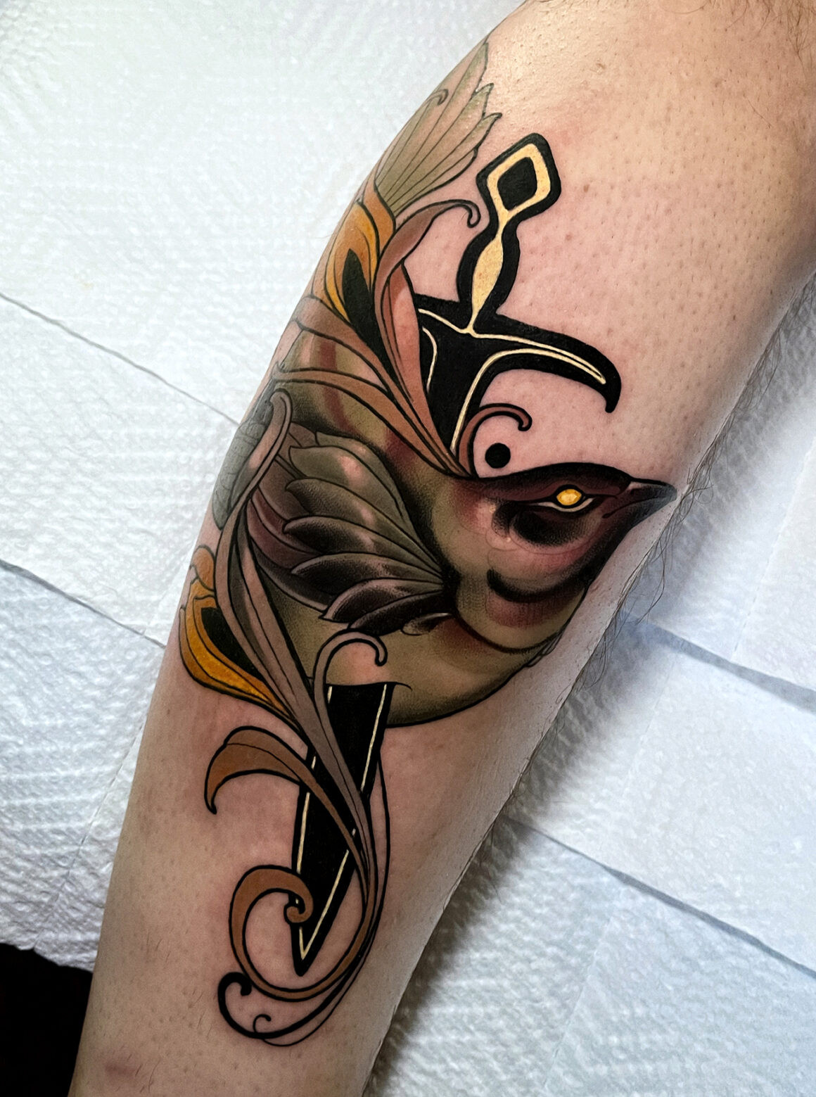 Elegant and detailed female face tattoo, showcasing Tony Faith's perseverance and aesthetic taste.