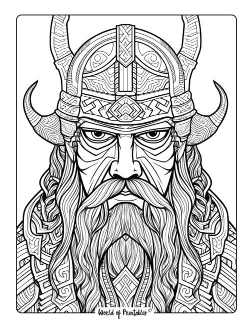 Geometric Pattern and Mandala Style Tattoo Coloring Page