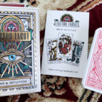 Major Arcana cards from the Tattoo Tarot deck, showcasing woodblock print style and unique artistic interpretation.