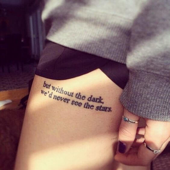 delicate phrase tattoo