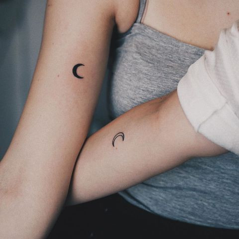 feminine matching tattoo design