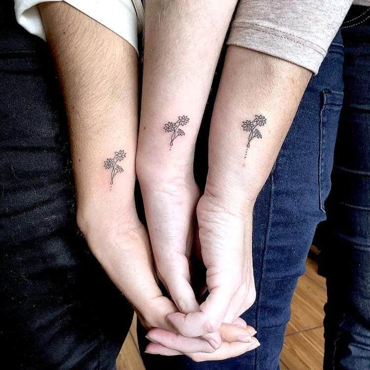 delicate matching tattoo