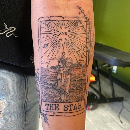 The Star Tarrot Card Tattoo