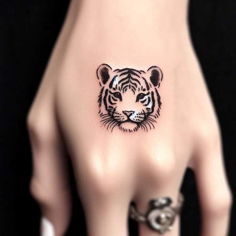 Tiger Hand Tattoo