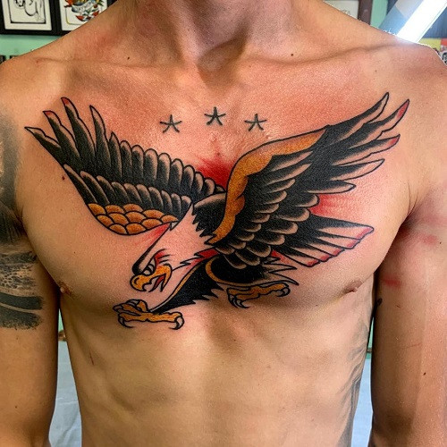 Traditional Eagle Tattoo