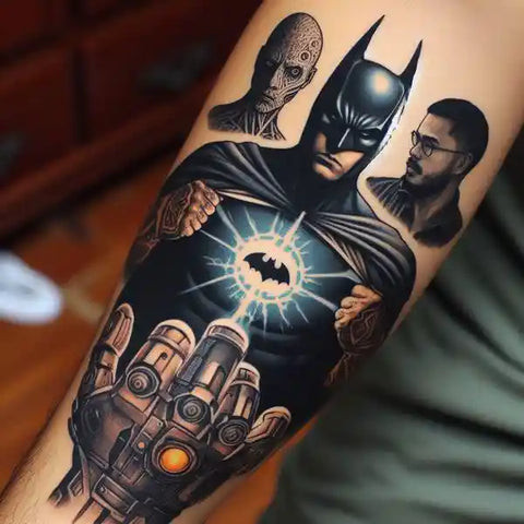 Batman tattoo for comic fans