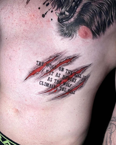 Wolf Claw Tattoo