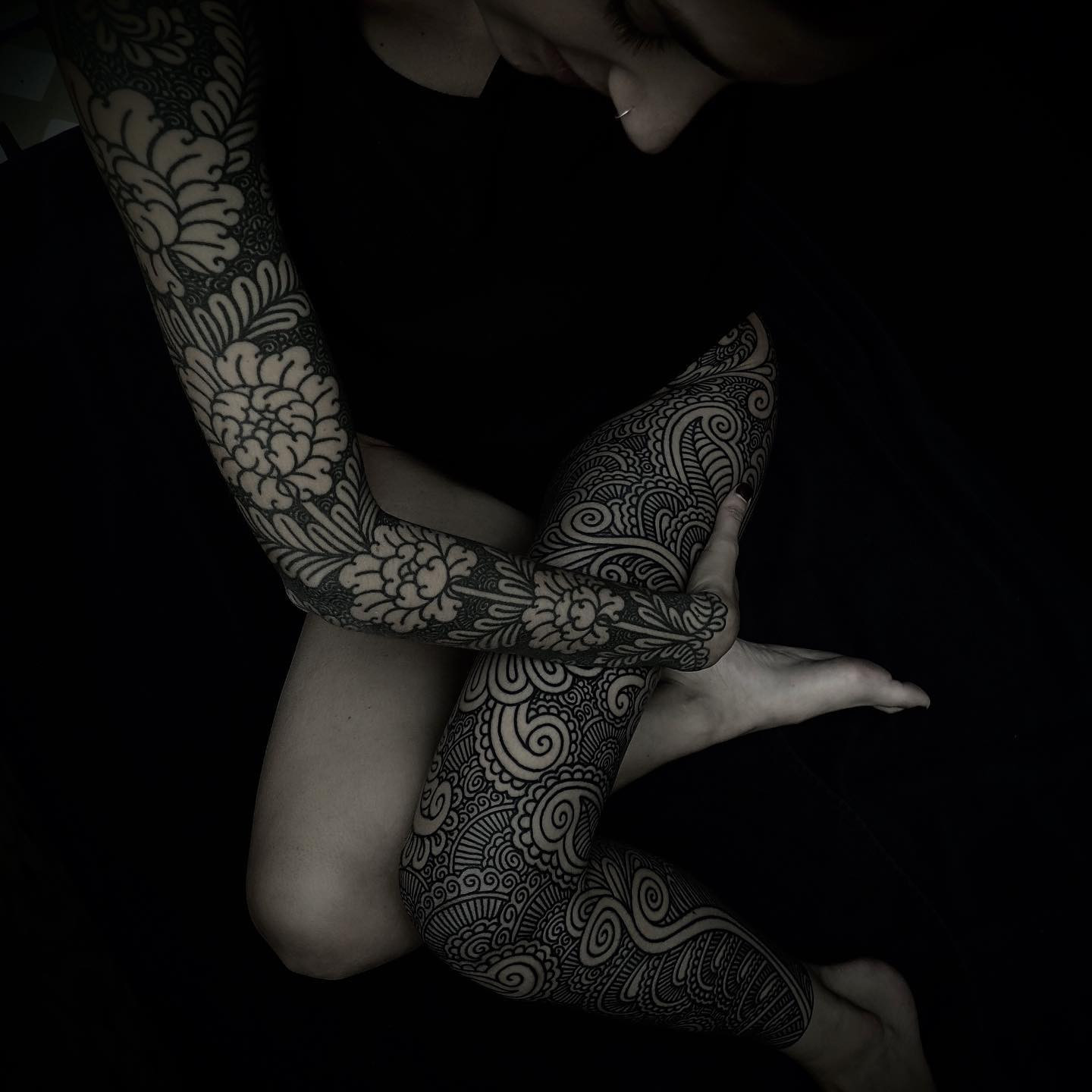 BLACKWORK SLEEVES BY GUY LE