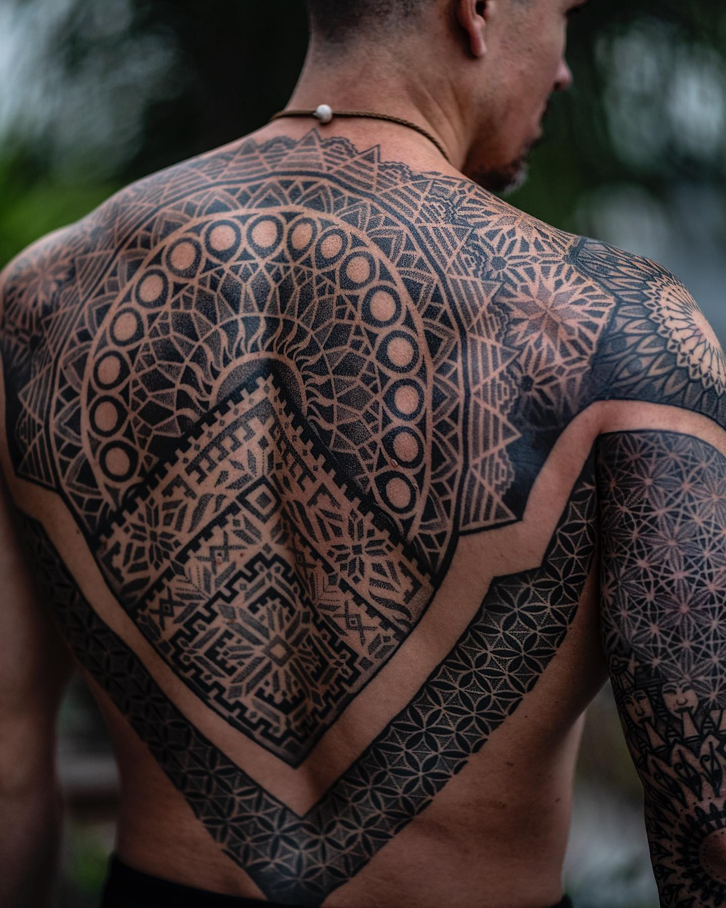 BLACKWORK / GEOMETRIC BACKPIECE BY DILLON FORTE