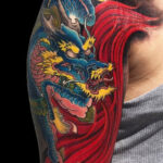 Dragon tattoo on arm