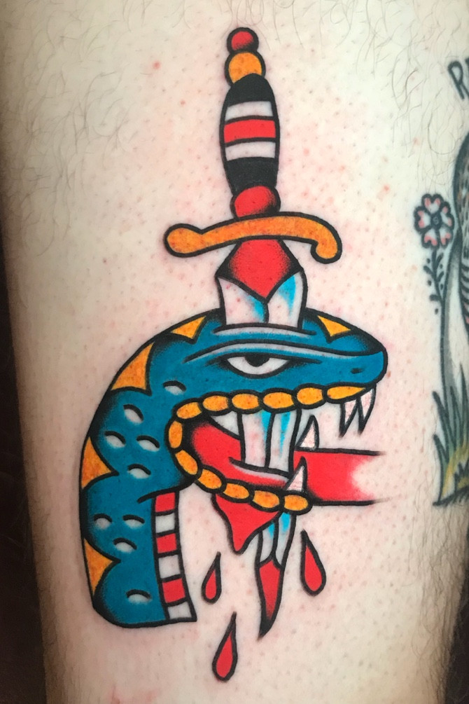 Traditional Eagle Tattoo