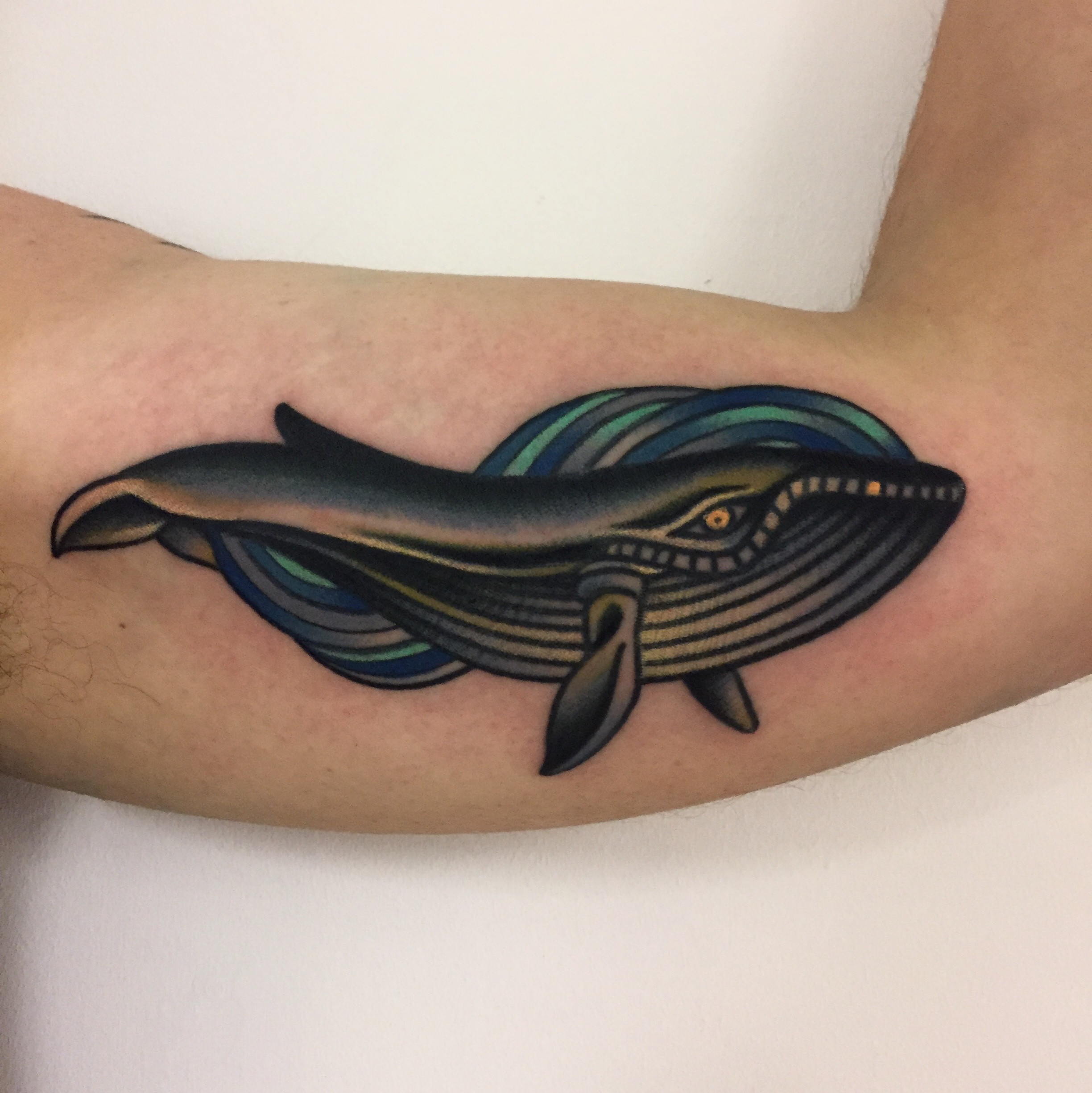 Whale tattoo by Lucas Iglesias