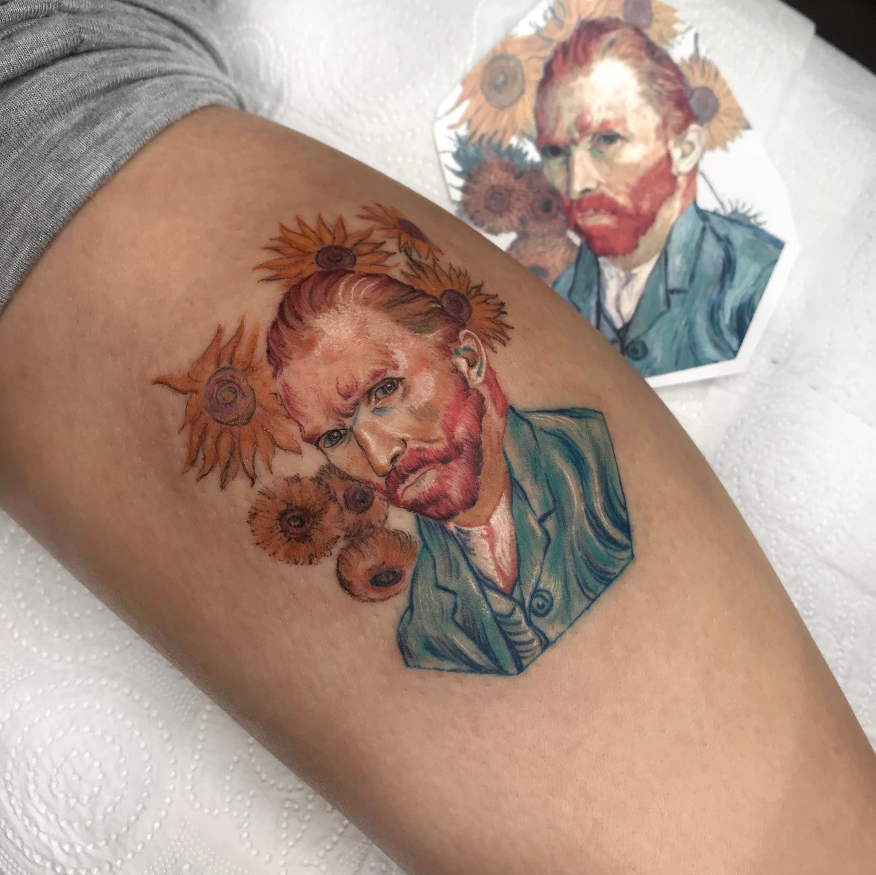 Van gogh tattoo by Ali Dundar