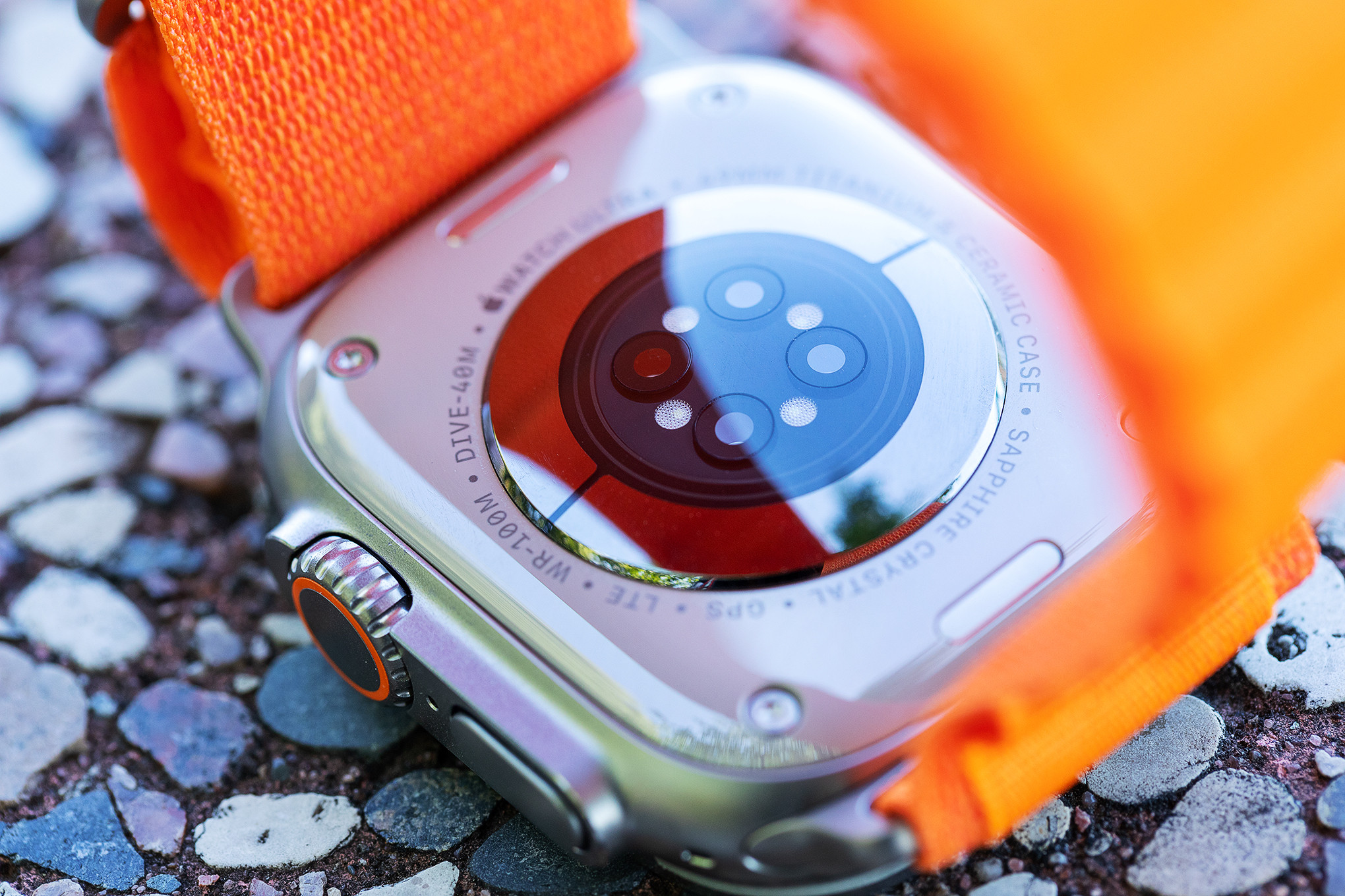The back of the Apple Watch Ultra