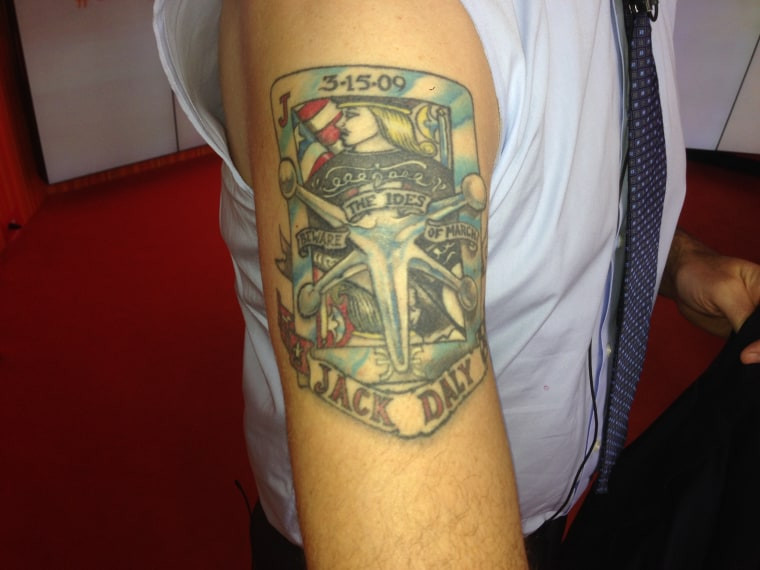 Carson Daly One Eyed Jack Tattoo