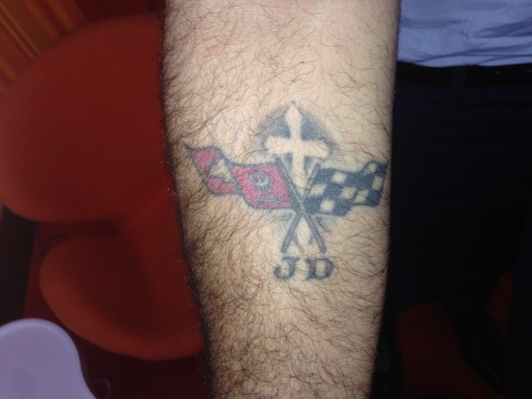 Carson Daly JD Corvette Tattoo