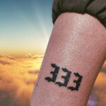 333 Angel Number Tattoo Threes Angel Tattoo Meaning