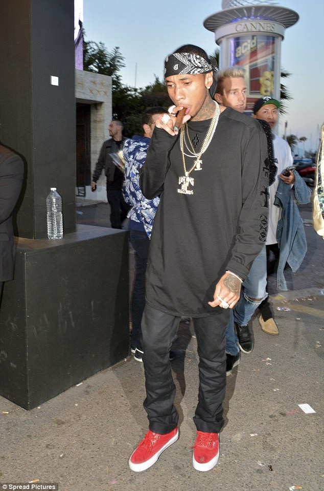 Tyga at Cannes hotspot
