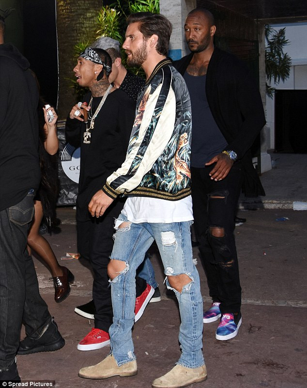 Tyga and Scott Disick night out