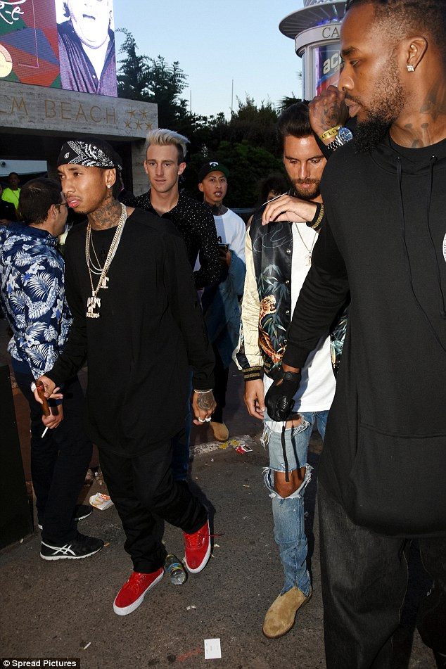 Tyga and Disick in Cannes