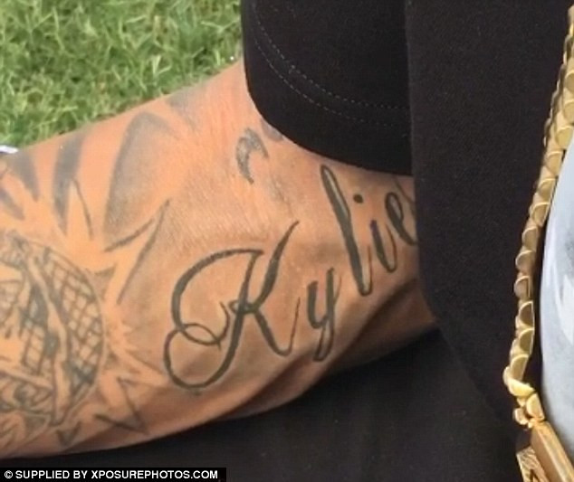 Tyga's covered Kylie tattoo