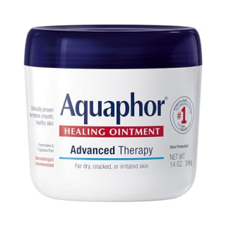 Aquaphor Healing Ointment provides a gentle protective layer, crucial for new tattoos.