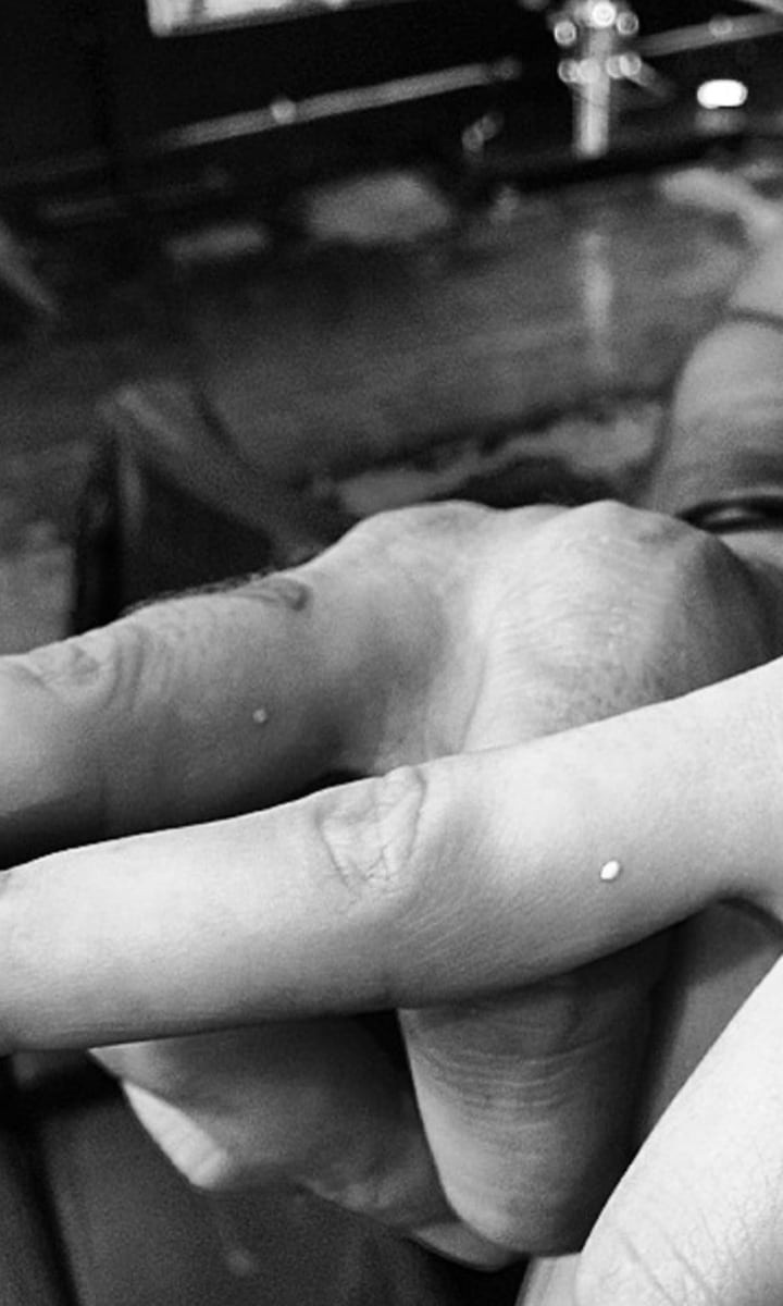 Kendall Jenner White Dot Tattoo