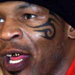 Mike Tyson at the post-fight press conference after the bout where he knocked out Clifford Etienne 49 seconds into the first round at the Pyramid Arena