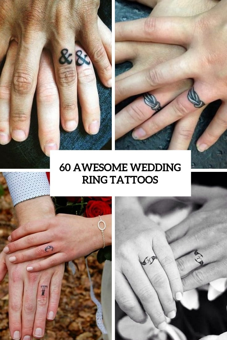 A minimalistic fine line tattoo around the ring finger showcases a discreet and elegant design