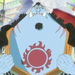 Whitebeard Pirates Emblem Tattoo on a One Piece Character's Back, Symbolizing Loyalty and Strength