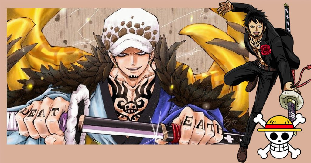 Law's Hand Tattoo in One Piece, Spelling Out D.E.A.T.H. in Bold Letters
